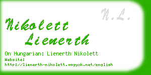 nikolett lienerth business card